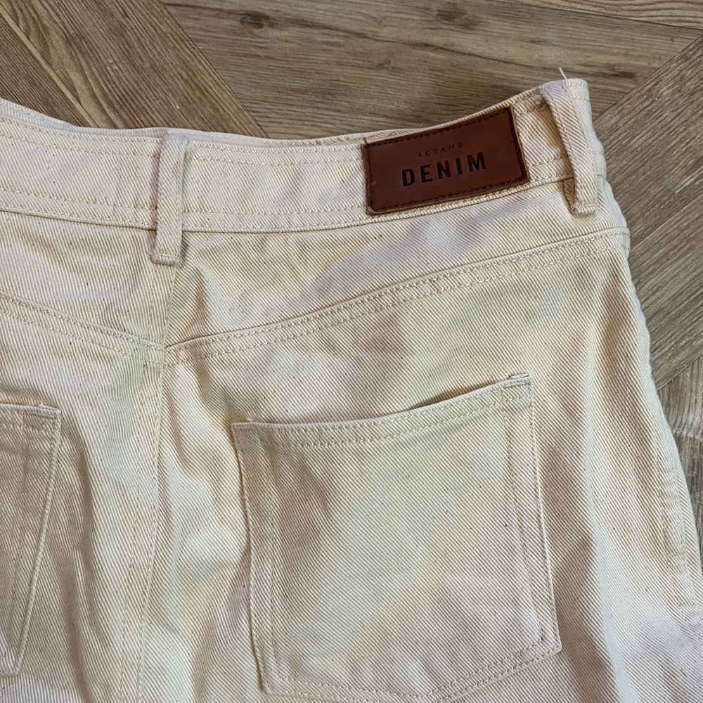 Sezane Le Crop in Mottled Ecru - Picture 5 of 6